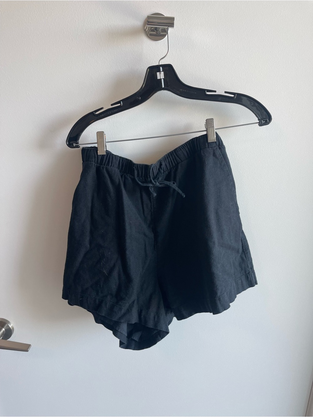 Abercombie Black Linen Shorts